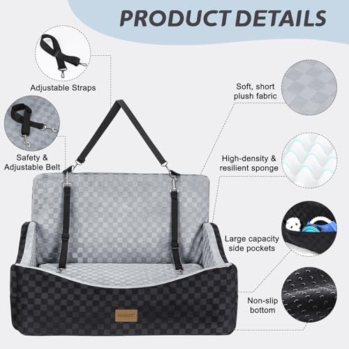 Dog Car Seat for Medium (Large / Grey)