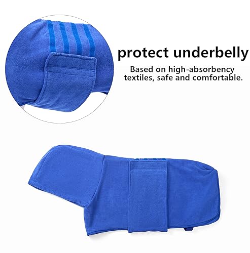 Dog Drying Coats with Hood (XXX-Large / Blue(Hood))