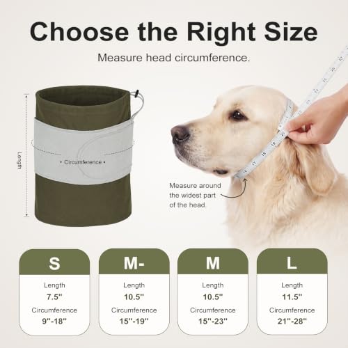 Dog Calming Hoodie for Anxiety Relief (Green / Medium)