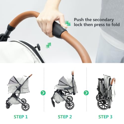 Pet Stroller for Small (Grey)