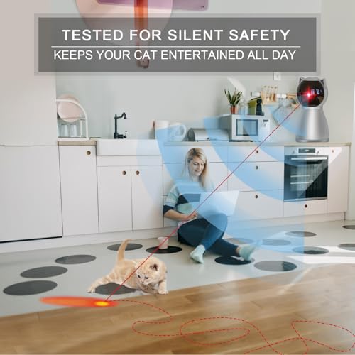 Interactive Cat Toys Laser for Indoor Cats (Gray)