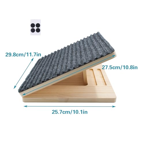 Dog Ramp for Stairs Adjustable Height & Foldable Wooden Pet Ramp (1 pack)