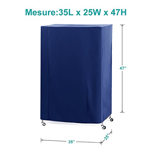 Pets Product Universal Birdcage Cover Blackout & Breathable Birdcage Cover for Pets' Good Night (35.0"L x 25.0"W x 47.0"H / Blue)