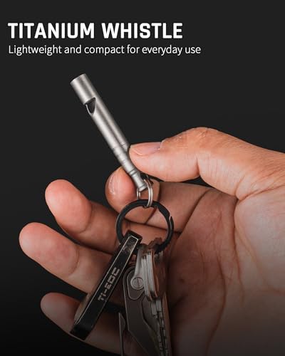 Titanium Emergency Whistle (Gray-4PCS)