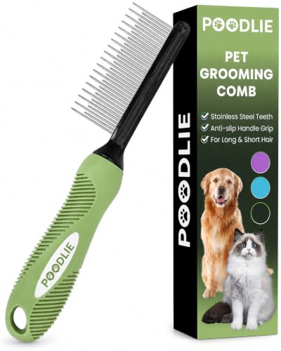 Poodle Grooming Comb (Green / Detangling Pet Comb)
