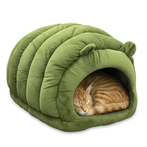 Cat Cave Bed Orthopedic Memory Foam Anti Anxiety Cat Bed for Indoor Cats (Large)