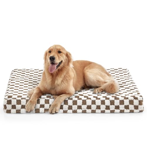 Orthopedic Dog Bed for Large Dogs (XL (47x29) / Brown)