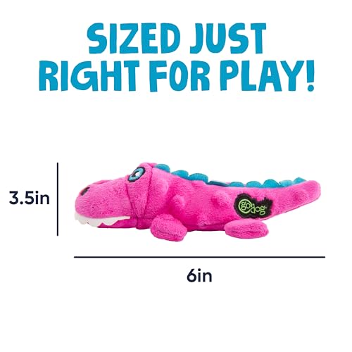 Just For Me Gators Squeaky Plush Dog Toy