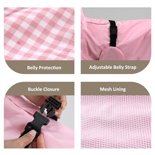 Dog Raincoat Waterproof (Pink / XX-Large(55-77lb))