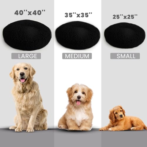 Cloud K 9 Bed for Dogs & Cats (Small (25''X25'') / Black)