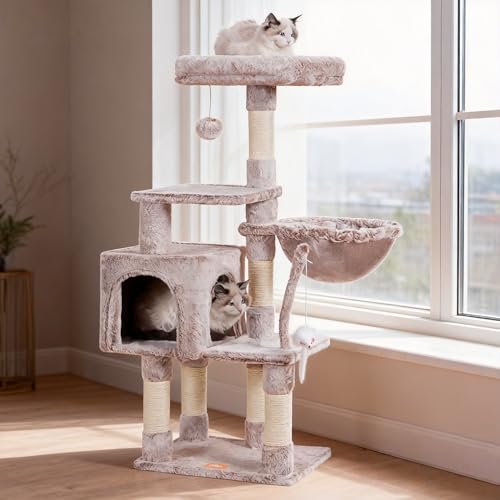 Cat Tree with Toy (43.3 inch / Rosy Brown)