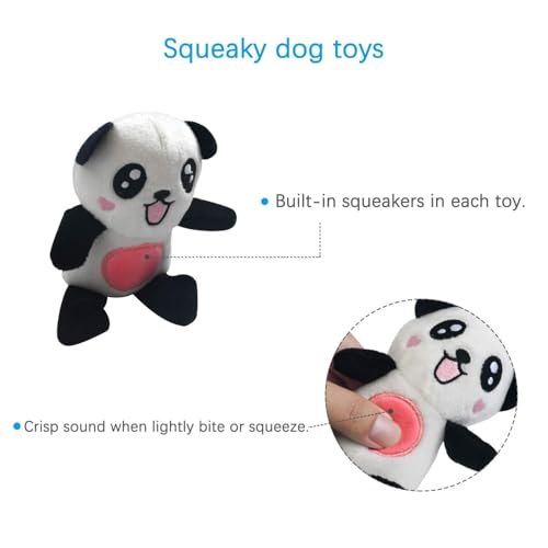 Squeaky Plush Dog Toy Pack for Puppy (12 Pack)