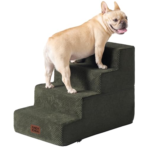 Dog Stairs for Bed 18" H (Military Green / Standard 15" x 24" x 18")