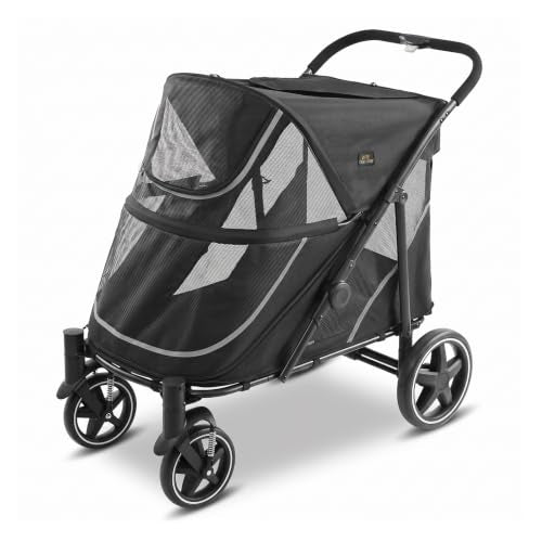 All Terrain Pet Stroller for Large & Medium Dogs (Black)