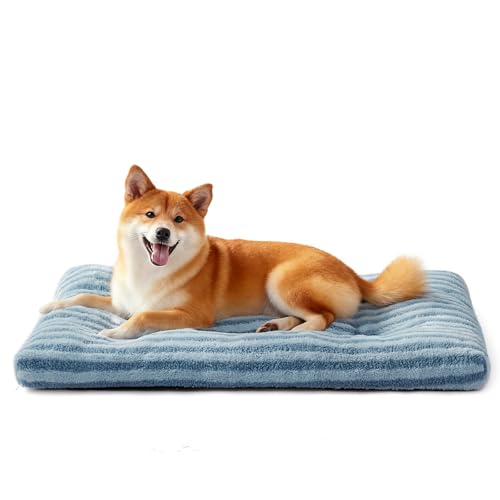 Washable Dog Bed Medium Size Dogs (Blue / 29.0"l x 21.0"w x 3"th)