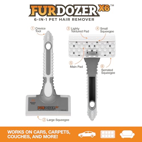 FurDozer Pet Hair Remover & Auto Detailing Tools (Gray / (3 Pack) - X6, X3 PRO, X3 MINI)