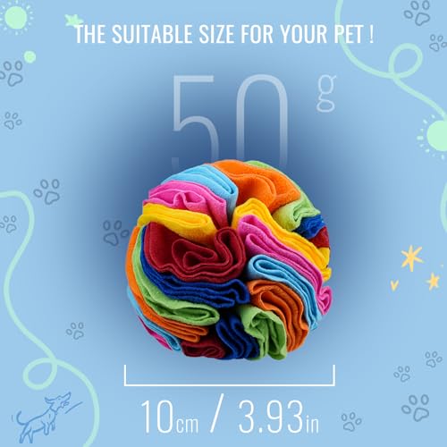 Pet Snuffle Ball (Rainbow color upgrade / 10cm)