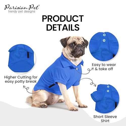 Dog Polo Shirt (4XL / Blue Polo)