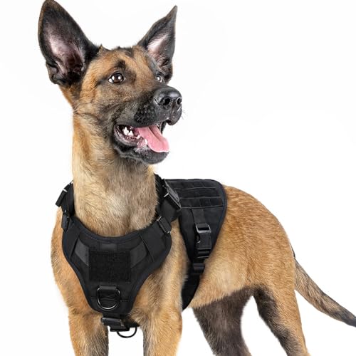 Tactical Dog Harness for Small (Black / Small)