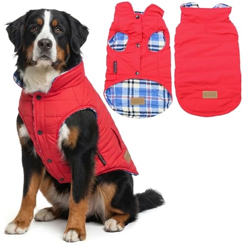 Dog Reversible Jacket (XL / Plaid Reversible Jacket)