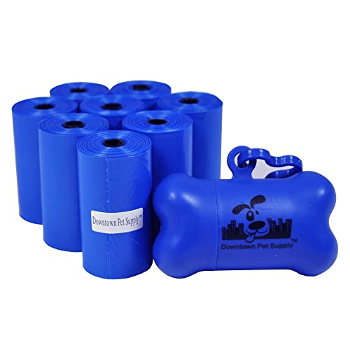 Poop Bags for Dogs with Dispenser (180 Count (Pack of 1) / Blue)