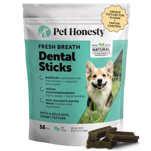 Vet Backed Dog Dental Treats for Fresh Breath (16 Count (Pack of 1))
