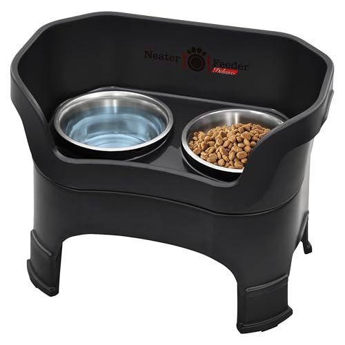 Neater Feeder Deluxe Mess (Large + Standard Bowl / Midnight Black)