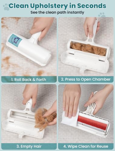 Pet Hair Remover Roller (A: White（hot Sale）)
