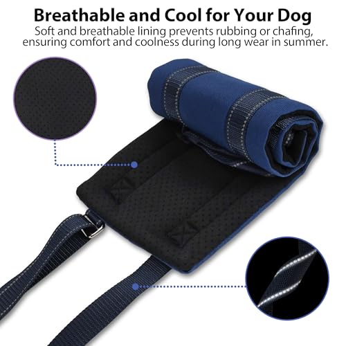 Adjustable Dog Sling for Small Dogs (-Navy-Blue / S)