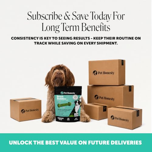 Brush Buddies Vet Backed Dog Dental Chews (25 Count (Pack of 1))