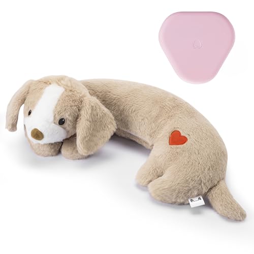 Puppy Heartbeat Toy Heartbeat Stuffed Toy for Dogs (Light Brown)