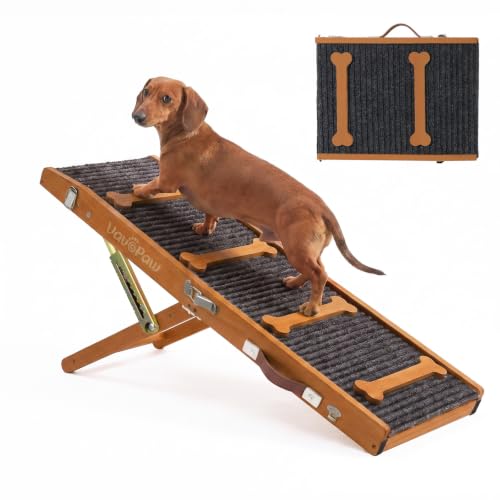 Upgraded Dog Ramp for Couch (Walnut)
