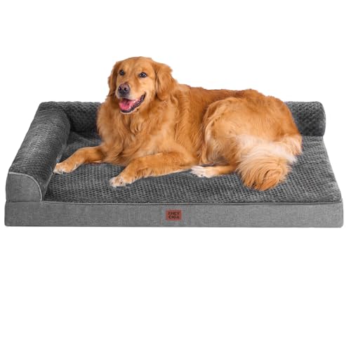 Extra Large Dog Bed Othorpedic (Dark Grey / 44.0"L x 32.0"W x 6.5"Th)