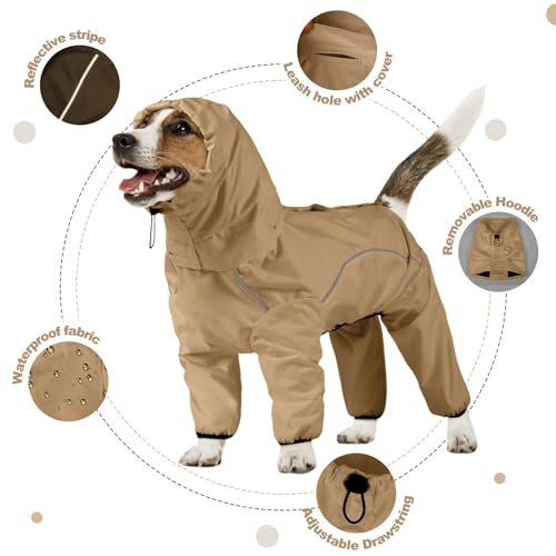 ADINIKIA Dog Raincoat (M / KhakiGreen)