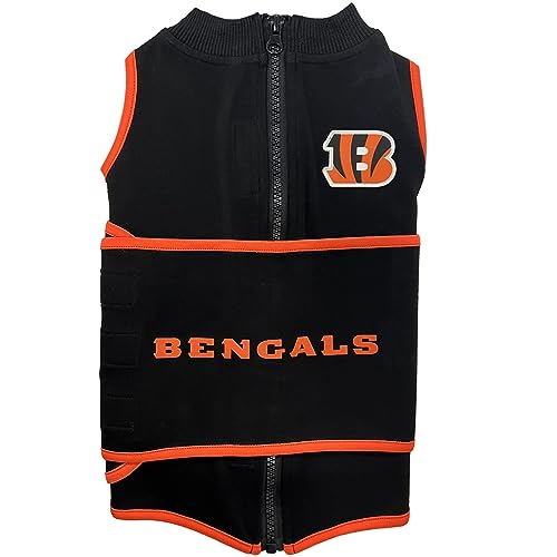 NFL Cincinnati Bengals Dog Anxiety Shirt Calming Soothing Solution Vest (CINCINNATI BENGALS / Small)