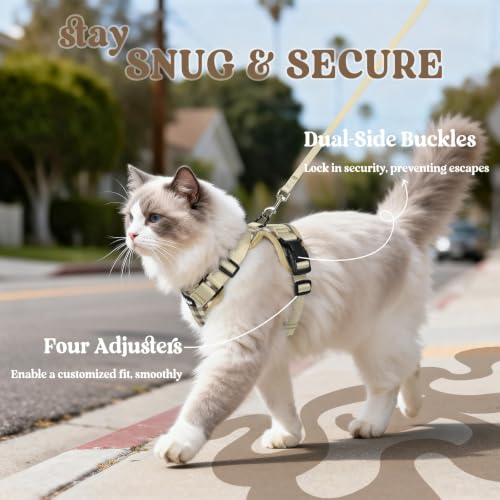 Cat Harness and Leash Set (Xxs / Foamy Coffee)
