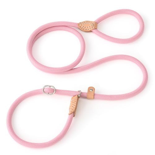 Heavy Duty Slip Lead No Pull Leash 6 (Pink / 4 Feet)