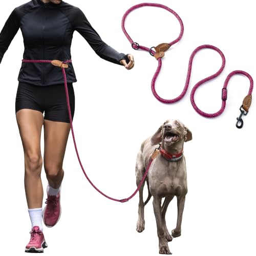 Hands Free Dog Leash (Pink / 8FT Hands Free)