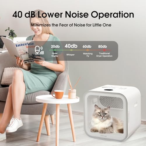 Automatic Pet Dryer Box for Cats and Small Dogs (62L)
