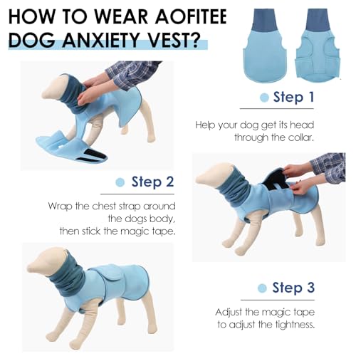 Dog Anxiety Vest (LightBlue / X-Small)