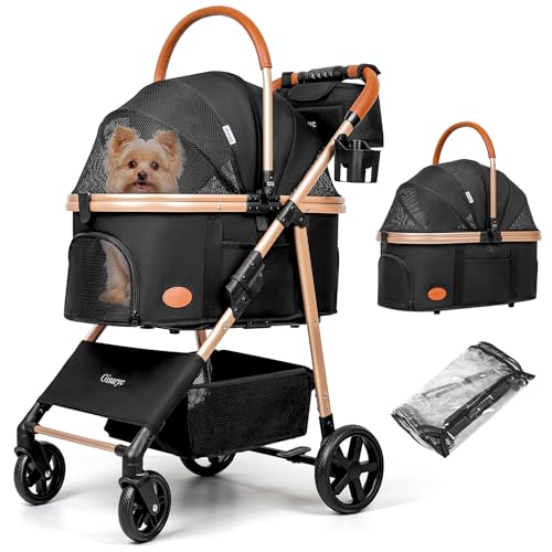 Dog Cat Stroller for Small (Black)