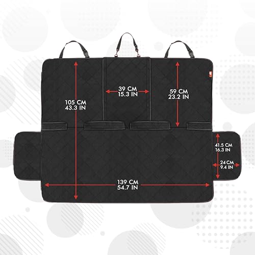 Dog Car Seat Cover (- Premium Edition - Black)