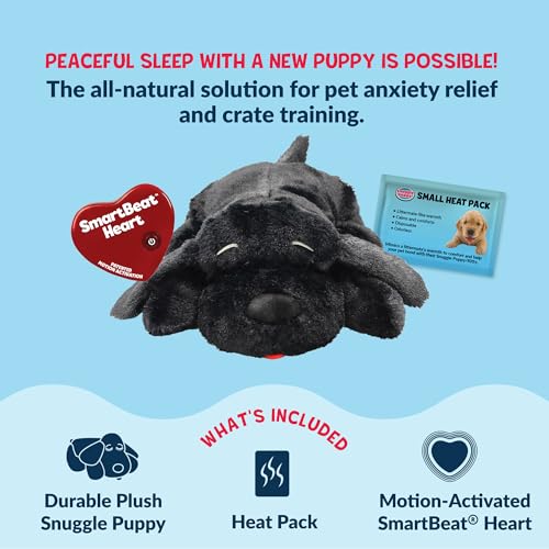 Snuggle Puppy Junior Heartbeat Toy (Black)