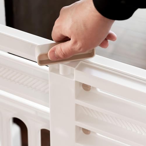 Pet Gate Adjustable Width (White / 2 Pack)