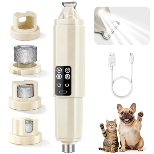 Dog Nail Grinder Quiet (Beige)