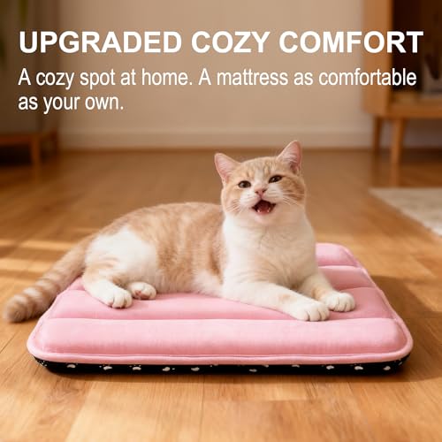 Dog Crate Pad (XS(18"*12"*1.5") / New-Pink-1pc)