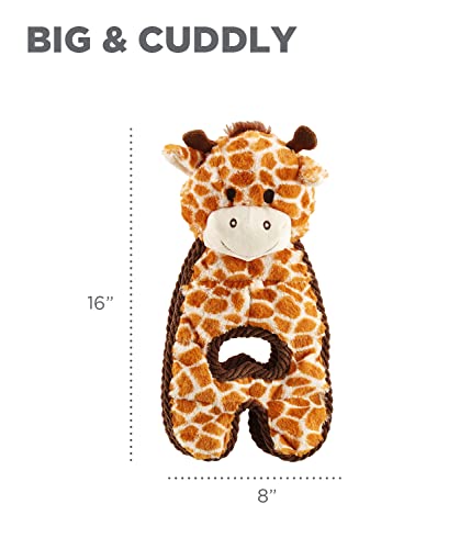 by Charming Pet Cuddle Tugs Giraffe Plush Squeaky Dog Toy (Tugs Giraffe / 1 Count)