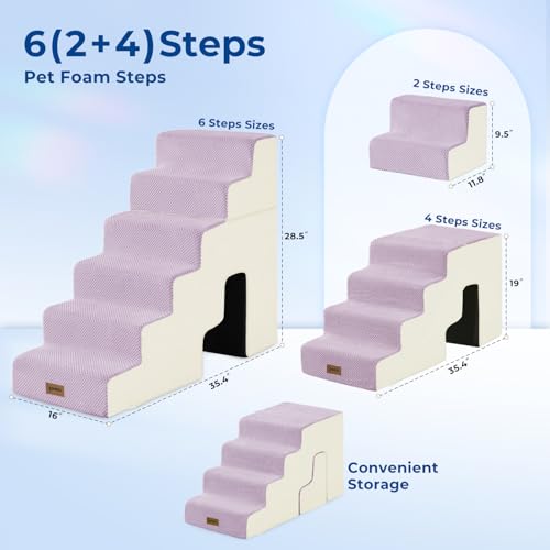 Dog Stairs for High Beds with Tunnel