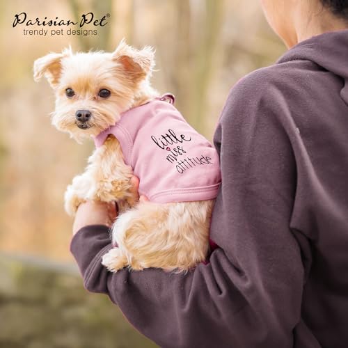 Little Miss Attitude Cotton Pink XX (XXS(1-3lbs))