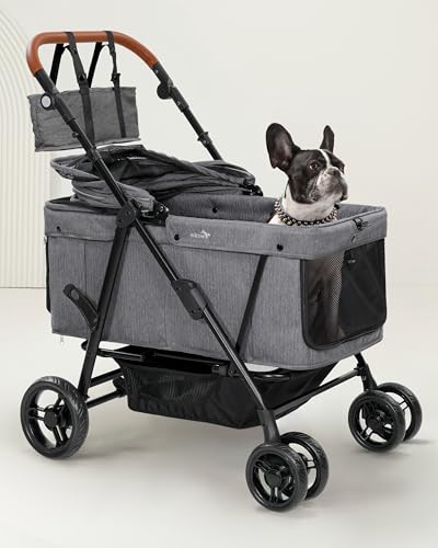 Dog Stroller for Large & Medium Dogs (Urban Gray)